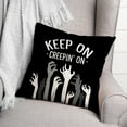 thumbnail image 3 of Creative Products Keep on Creepin on Zombies 18x18 Spun Poly Pillow, 3 of 3