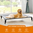 thumbnail image 2 of Valthie Elevated Dog Bed Raised Outdoor and Indoor Dog Cot for Medium Dogs, Installation Requires No Tools, Frame with Washable Cooling Breathable Mesh Anti-Slip Feet,48.8 Inches(Grey), 2 of 6