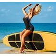thumbnail image 4 of Charmo Womens Sporty One Piece Swimsuits Boyleg Racerback Athletics Swimwear, 4 of 6