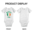 thumbnail image 3 of Newest Ireland National Soccer Team Fan Cute Baby Rompers (White, 3-6 Months), 3 of 5