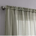 thumbnail image 2 of WAVE - Lace Semi Sheer Valance - Rod Pocket Voile Curtain for Living Room Bedroom and Kitchen Valance (54" W x 18" L, Beige), 2 of 2