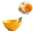 thumbnail image 1 of Creative Ceramic Fruit Shaped Bowl with Spoon Vegetable Salad Bowl Dessert Bowl Serving Plate, 1 of 5