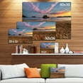 thumbnail image 3 of Trodden Sand on Beach at Sunset - Seashore Canvas Art Print, 3 of 4