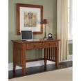 thumbnail image 2 of Homestyles Arts & Crafts Wood Desk in Brown, 2 of 24