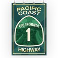 thumbnail image 2 of Highway 1, California, Pacific Coast Highway Sign (36x54 Giclee Gallery Art Print, Vivid Textured Wall Decor), 2 of 3