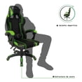 thumbnail image 3 of Silla Gamer Ergonomica Audiotek Gaming PC Verde, 3 of 6