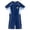 Blue, variant on Boys Space Print Rash Guard, Navy Blue Short Sleeve One Piece Swimsuit UPF 50+,3-4 Years