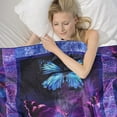 thumbnail image 4 of Butterfly Blanket for Kids Adult Soft Couch Room Kawaii Flannel Throw Blanket Decor for Couch 50"x60", 4 of 6