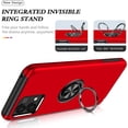 thumbnail image 3 of Moto G Stylus 5G 2023 Case for Motorola Moto G Stylus 5G 2023 Case  Grade Shockproof Built-in Ring Holder Kickstand Car Mount Protective Case for Moto G Stylus 5G 2023 Phone Case (Red), 3 of 15