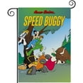 thumbnail image 1 of Speed Buggy-bandera de jardín temática. Regalo perfecto para fans, amigos y familiares, ideal para actividades al aire libre y decoración de fiestas.28CM*45CM, 1 of 5