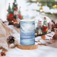 thumbnail image 5 of 2 PCS Flameless Candles with Remote Timer LED Battery Operated Flickering Candle Light for Wedding Table Home Decoration Gifts Snow-covered Scene, 5 of 7