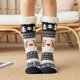 thumbnail image 1 of Calcetines antideslizantes para mujer, ciervos de Santa, forro de vellón grueso, medias de Navidad a Abanopi Estilo 15, 1 of 7