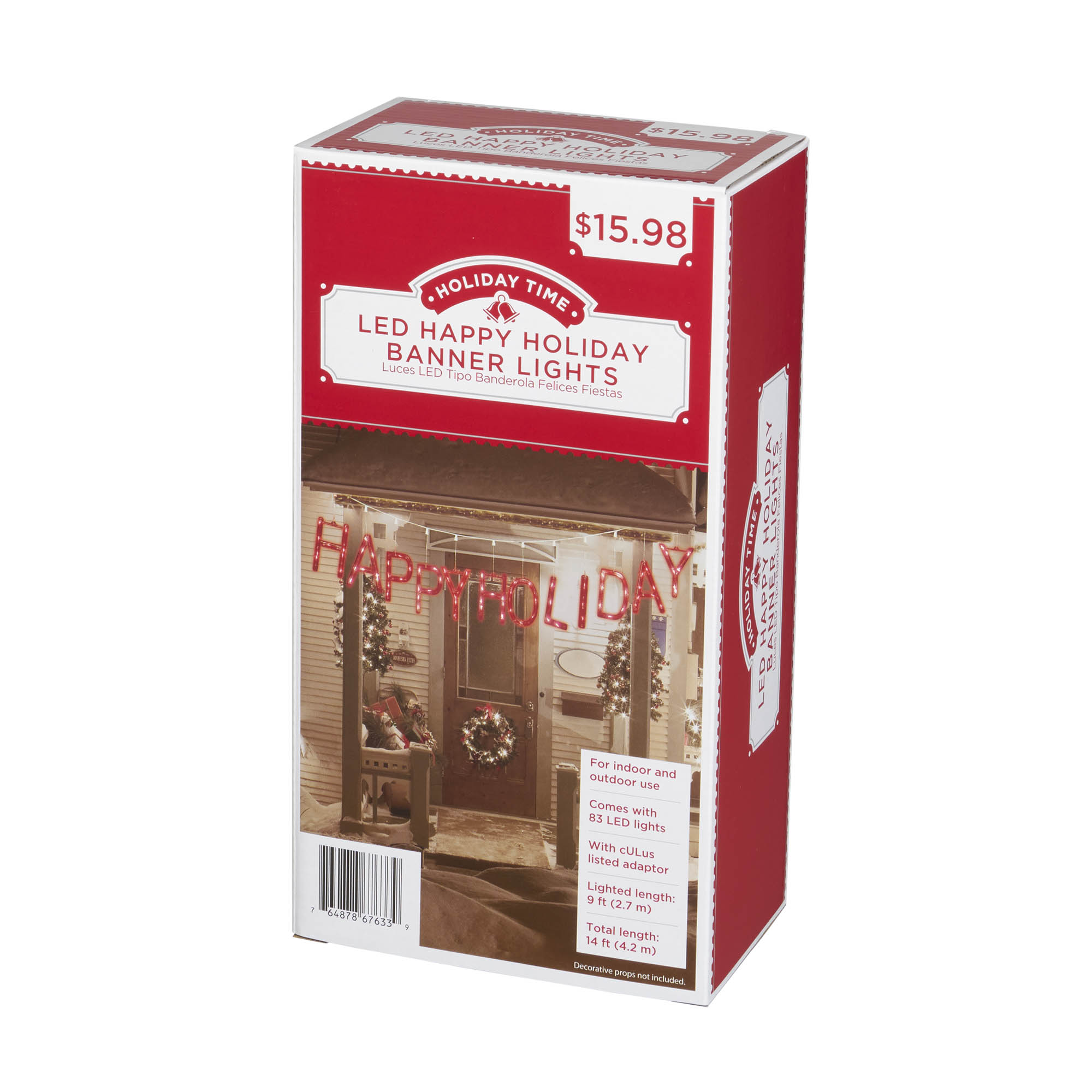 Merry christmas happy new year 2015 greeting card vector image Holiday Time LED Merry Christmas Banner, 115 Clear Lights - Walmart.com