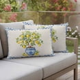 thumbnail image 2 of Outdoor Waterproof Pillow Covers Farm Watercolor Lemon Fruit Decorative Throw Pillow Protectors,Pillowcase Cushion Cases for Patio Sofa Garden Couch,20x12in,Pack of 2, 2 of 14