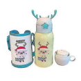 thumbnail image 1 of Termo infantil de 500 ml con mochila portátil y taza de ocio, taza de viaje de acero inoxidable de grado alimenticio., 1 of 1