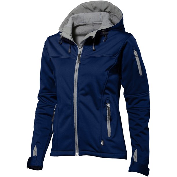 Slazenger - Chaqueta Softshell Match para mujer (Azul marino)