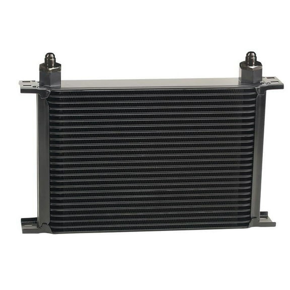 Derale 52586 Stack Plate Cooler, 25 Row, -6AN, 90 Degree Swivel