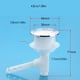 thumbnail image 5 of Toystoory Manija de descarga de inodoro, botón pulsador, contenedor de agua para dormitorio de apartamento de Hotel, repuesto de varilla, accesorios de Accesorios de baño 48 mm Toystoory HA071389-03B, 5 of 6