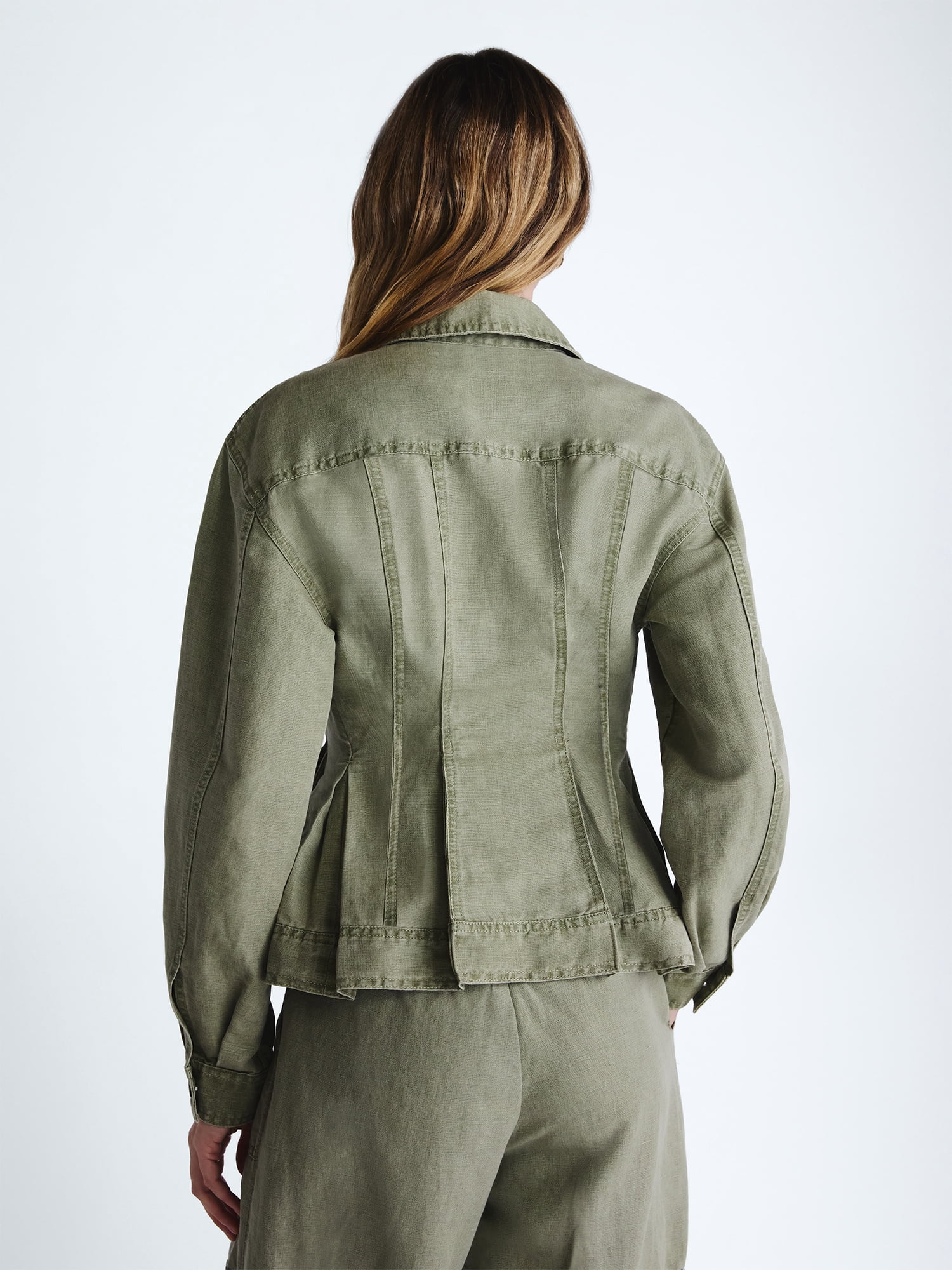 Scoop Women Plus Peplum Trucker Jacket, Sizes 1X-4X