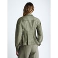 thumbnail image 4 of Scoop Women’s and Women's Plus Trucker Jacket with Peplum Hem, Sizes XS-4X, 4 of 6