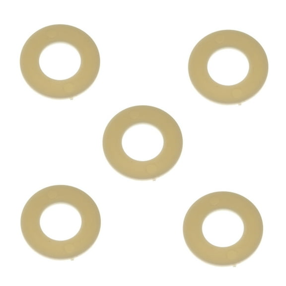 KarParts360 For Chrysler LeBaron 1990 1991 1992 1993 Drain Plug Gasket | 5 Pieces | Nylon Material | White | 0.5 Inches Inside Diameter | Replacement For 2268513, 3921989
