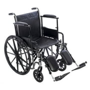 ProHeal Premium Wheelchair with Removable Desk Arms, Swing Away Foot Rests, 20 Seat