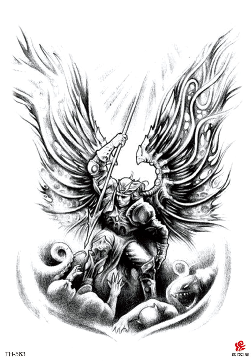 angel tattoo designs - Clip Art Library