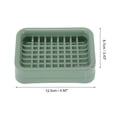 thumbnail image 4 of Unique Bargains 1 Pc Soap Dish Double Layer Grid Soap Holder for Bathroom Green, 4 of 6
