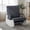 Grey, variant on Eastvita Adult Rocking Recliner Chair Ideal for Nursery Living Room Bedroom or Hotel - Padded Plush High Backrest Footrest Modern Design