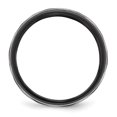 thumbnail image 2 of Edward Mirell Black Ti & Sterling Silver Satin Infinity Ring Size 10.5, 2 of 4