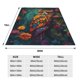 thumbnail image 3 of Balery Colorful Owl Forest Manta de Felpa Suave y Acogedora – Cobija de Franela Aterciopelada para Cama, Lavable y Cálida para Sofá, Mascotas, Transpirable-50"x40", 3 of 7