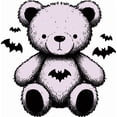 thumbnail image 3 of CafePress - Batty Bear Pink Men's Value T Shirt - Men's Classic Cotton T-Shirts, 3 of 3