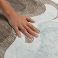 thumbnail image 3 of Addison Rugs Mayfield Premium Machine Washable Contemporary Abstract Chocolate Rectangle Rug, 10' x 14', 3 of 8