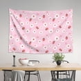 thumbnail image 4 of Xecao Hand Drawn Strawberry Print Tapestry, Wall Hanging Room Funny Decor, Backdrop Room Decor for Bedroom Living Room dormitory, 4 of 8