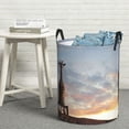 thumbnail image 5 of Goofa Elephant Giraffe Printed Circular Hamper,Laundry Basket with Handles,Storage Baskets Foldable,Large Capacity Laundry Hamper-, 5 of 8