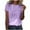 Purple, variant on Uaswgudfs Women's Striped Casual Tunic T-Shirt Top - Summer Short Sleeve Round Neck Cute Blouse & Breathable Basic Tee 2025 New