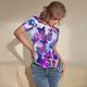 thumbnail image 3 of Balery Flying Butterflies Body de cuello redondo de manga corta para mujer Tops de manga corta Tops básicos-XX-Large, 3 of 7