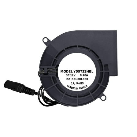 Multipurpose 12V Brushless Blower Fan 97mm Bearing Centrifugal Fan for Barbecue Fireplaces Stove Ventilation