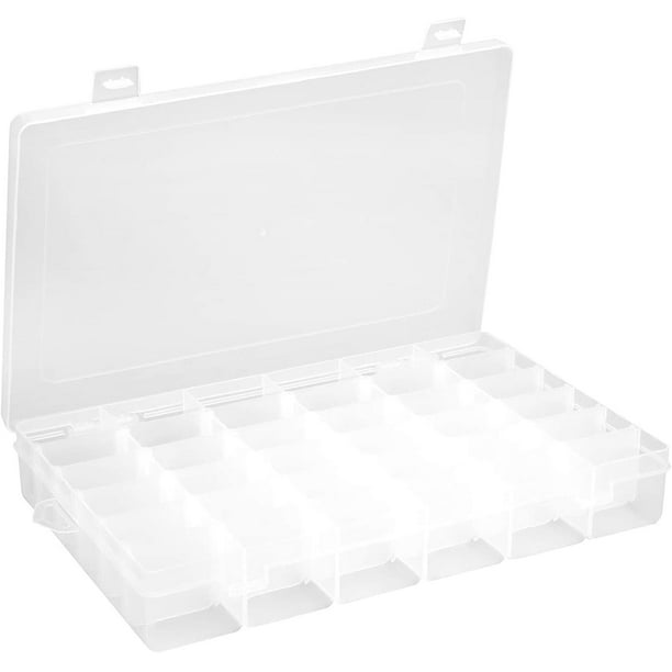 3 Pack 36 Compartments Clear Plastic Craft Storage Organizer Small