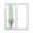 Sage Green, variant on Static Cling Non Adhesive Window Film, Turquoise Tulip Window Privacy Film Frosted, Spring Vintage Botanical Butterfly Floral Opaque Window Coverings for Small Windows, Home, 17.7 x 39.3 Inches