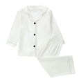 thumbnail image 2 of BOOMNY Baby Girls 2 Peice Pajamas Sets Soft Long Sleeve Buttons Sleepwear Tops Pants Pjs Set for Kids Cozy Loungewear Homewear, 2 of 5