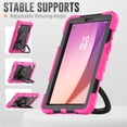 thumbnail image 2 of Dteck for Lenovo Tab M9 Case 2023 with Built-in Screen Protector, Heavy Duty Full Body Drop Protection Shockproof Rugged Case with Rotating Stand for Lenovo Tab M9 TB-310FX/FU,Rose, 2 of 7