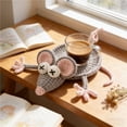 thumbnail image 4 of Lksixu Crochet Mouse Coasters, Handmade Woven Animals Design Drink Coasters, Non-Slip & Absorbent Coffee Cup Mat, Washable & Reusable Decorative Coasters for Tabletop Protection and Home Decor, 4 of 6