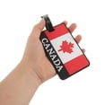 thumbnail image 5 of STRANDCHIC Multi PVC Luggage Tags with Canada Flag Design for Easy Identification at Airports and, 5 of 8