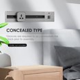 thumbnail image 4 of TFixol KKmoon Removable Electrical Outlet Track System Concealed Type 6000W High Power Track System Movable Wall Outlet Extender Wireless Power Strip Sliding Rail Cables Management Compartment for Hom, 4 of 7