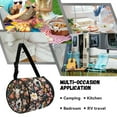 thumbnail image 5 of ZIATUBLE Floral Cow Toilet Paper Holder Dustproof Hanging Toilet Paper Cover Stain Resistant Paper Towel Roll Dispenser Easy to Clean Paper Pouches for Organization Portable Travel Bags, 5 of 7