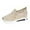 Khaki, variant on IUJSOY Loafers for Women Slip on Platform Sneakers Embroidery Mesh Wedge Sandals Walking Shoes