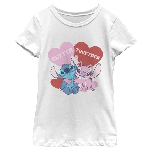 Girls Lilo & Stitch Better Together Couple T Shirt
