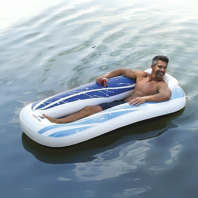 Ozark Trail Sol Venture Mesh Lounge Float with Headrest and Cup