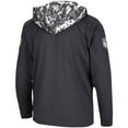 thumbnail image 4 of Men's Colosseum Charcoal Alabama Crimson Tide OHT Military Appreciation Digi Camo Quarter-Zip Hoodie, 4 of 4